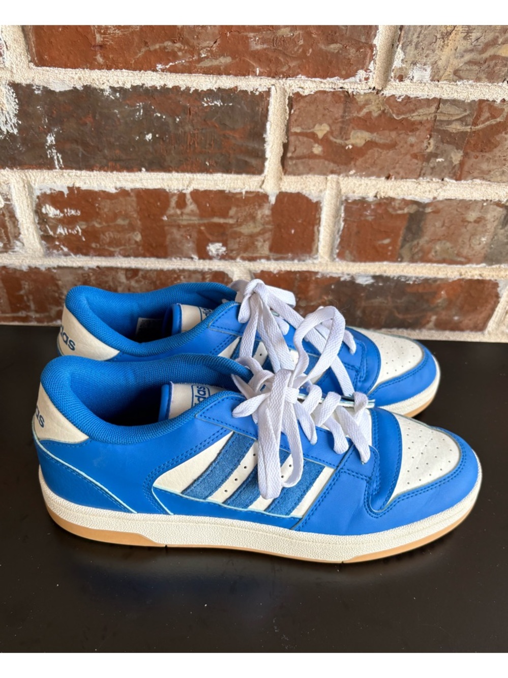 adidas Break Start Blue White Trainer Sneakers Mens Size 8.5 NWOB